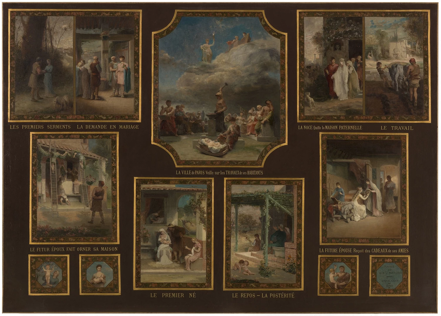 Bozzetto per il municpio di Parigi. Evocazioni matrimoniali - Musée des Beaux, Arts de la ville de Paris